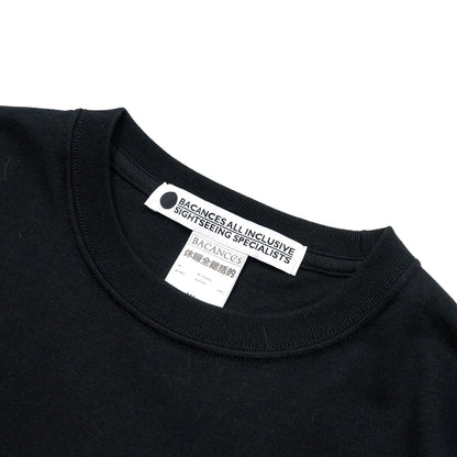 VACANCES / BC S/S TEE CIRCUMFLAX LOGO - BLACK