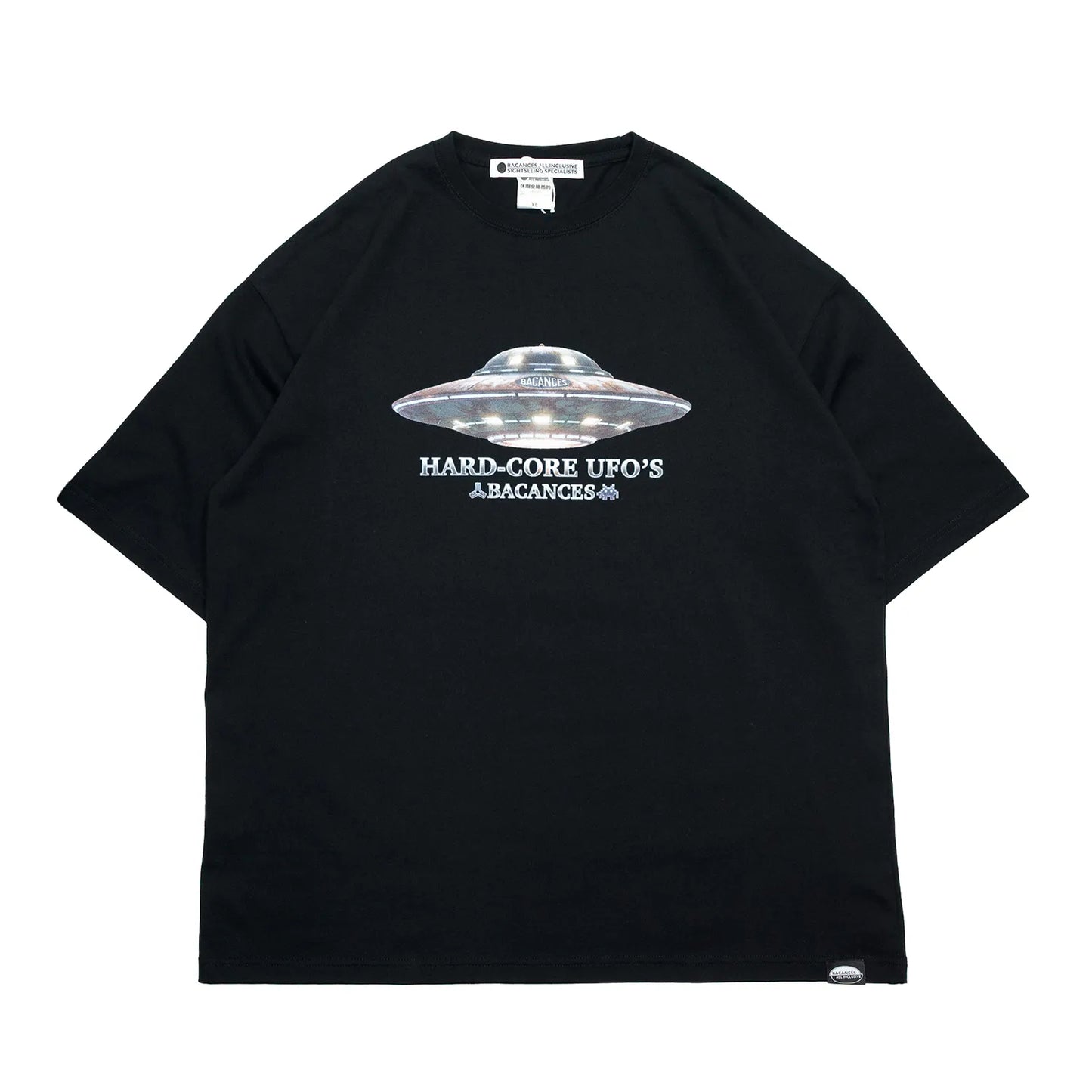 BACANCES / BC S/S T-SHIRTS（HARDCORE UFO'S） - BLACK