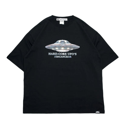 BACANCES / BC S/S T-SHIRTS（HARDCORE UFO'S） - BLACK