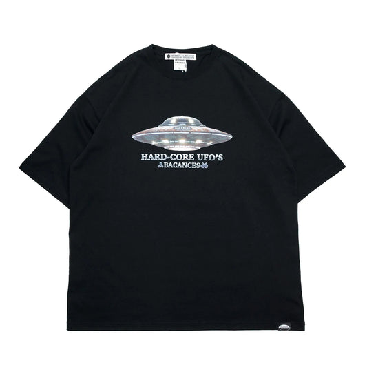 BACANCES / BC S/S T-SHIRTS（HARDCORE UFO'S） - BLACK