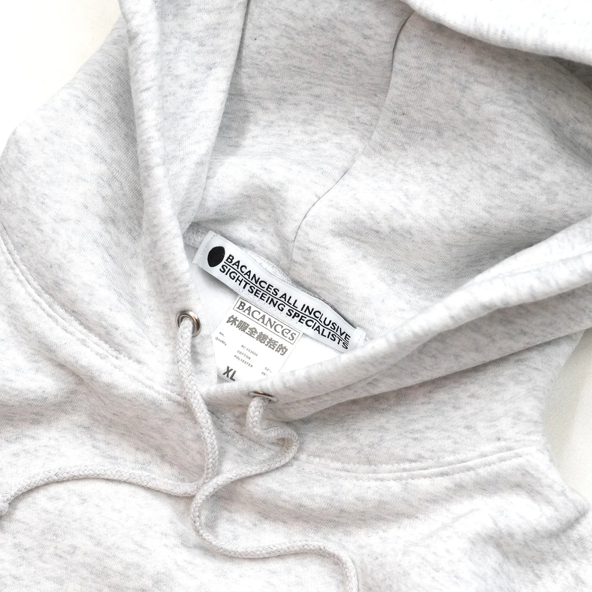 VACANCES / BC URA HOODIE (WORK SHOP LOGO) - GREY