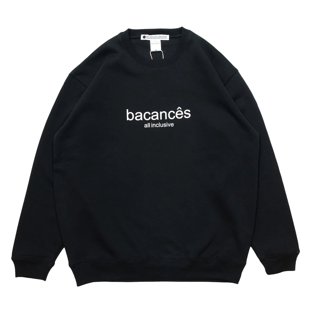 VACANCES / BC URA CREW NECK SWEAT (WORK SHOP LOGO) - BLACK