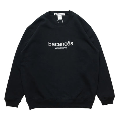 VACANCES / BC URA CREW NECK SWEAT (WORK SHOP LOGO) - BLACK