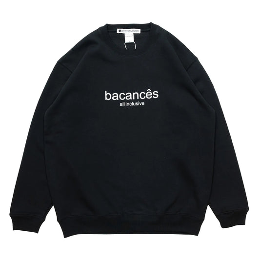 VACANCES / BC URA CREW NECK SWEAT (WORK SHOP LOGO) - BLACK