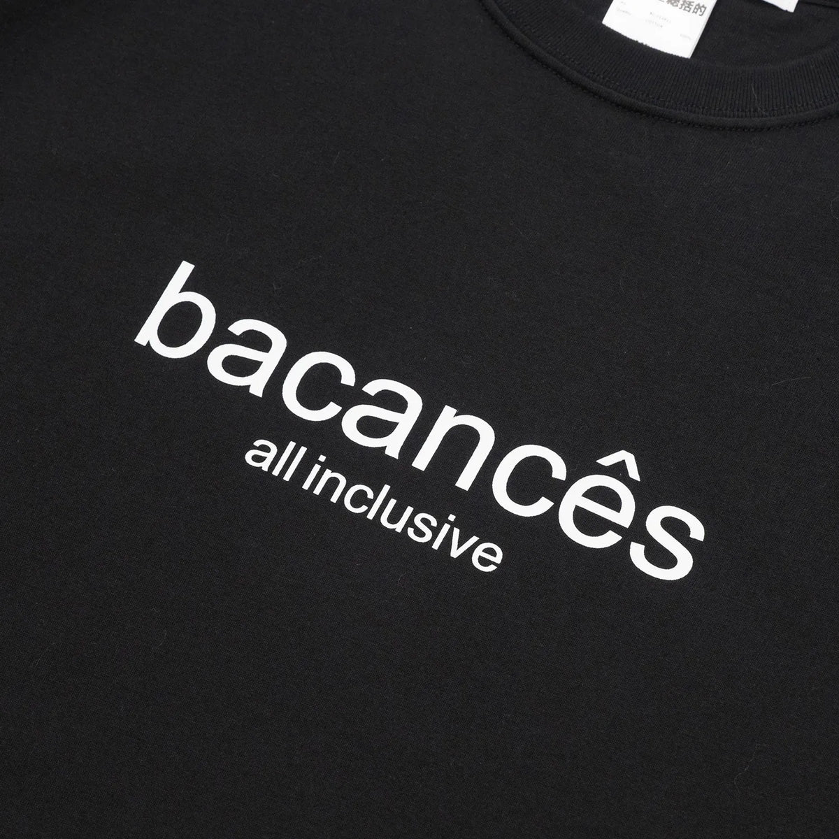 VACANCES / BC URA CREW NECK SWEAT (WORK SHOP LOGO) - BLACK