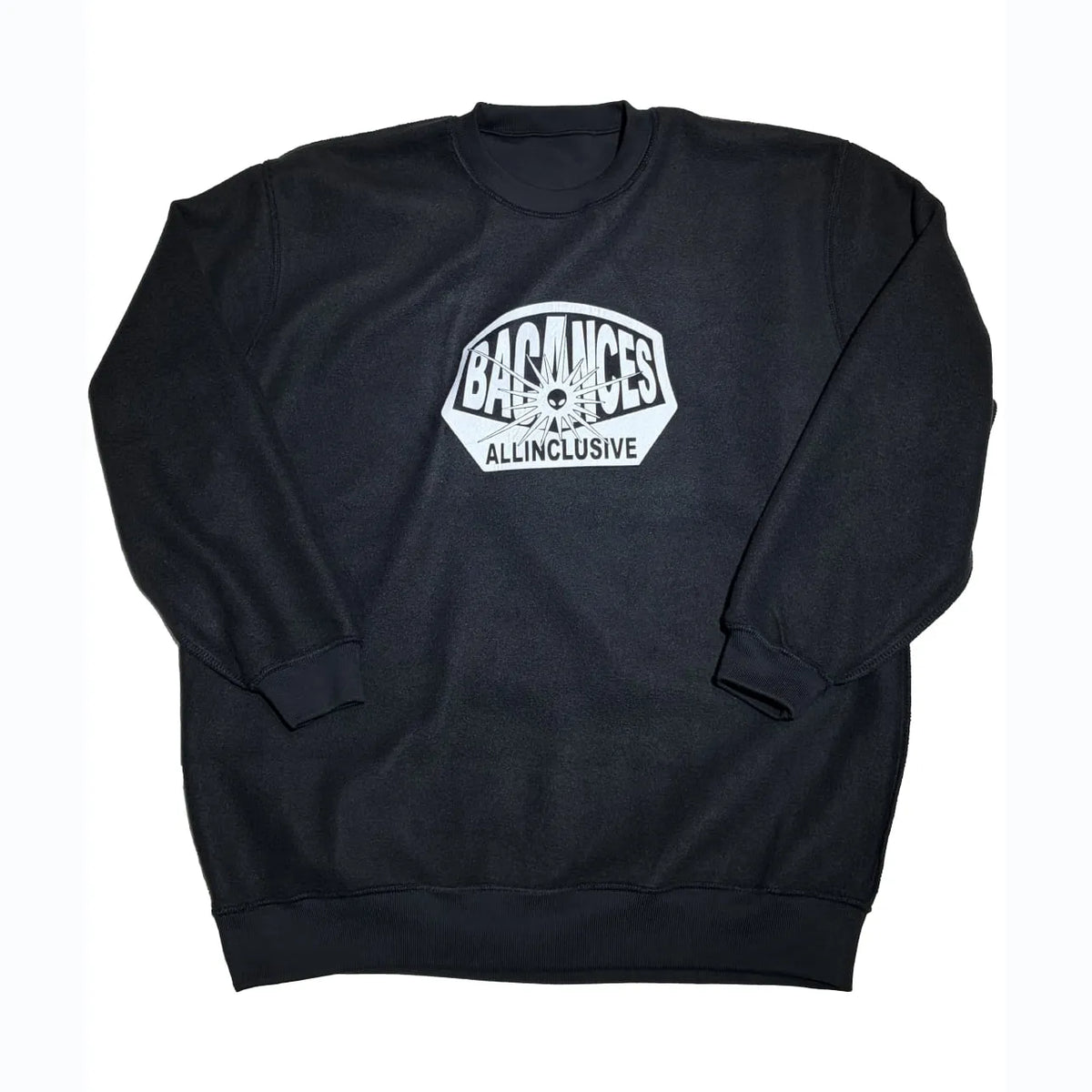 VACANCES / BC URA CREW NECK SWEAT (WORK SHOP LOGO) - BLACK