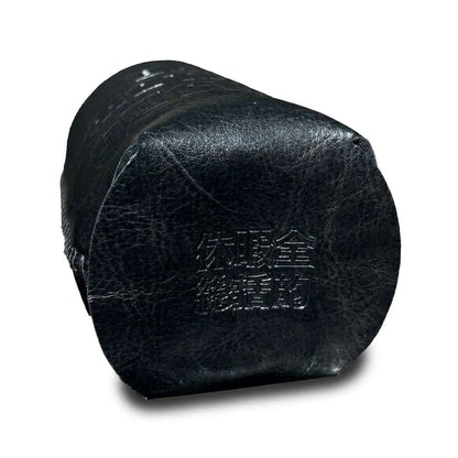 BACANCESのBLACKカラーのビーガンレザーを使用したクージー「BC VEGAN LEATHER COOZIE」の底面の商品写真