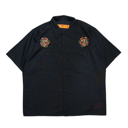 BACANCES / BLC WORK S/S SHIRTS（BARALION）- BLACK