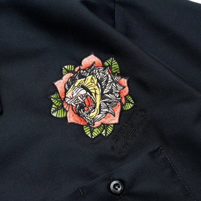 BACANCES / BLC WORK S/S SHIRTS（BARALION）- BLACK
