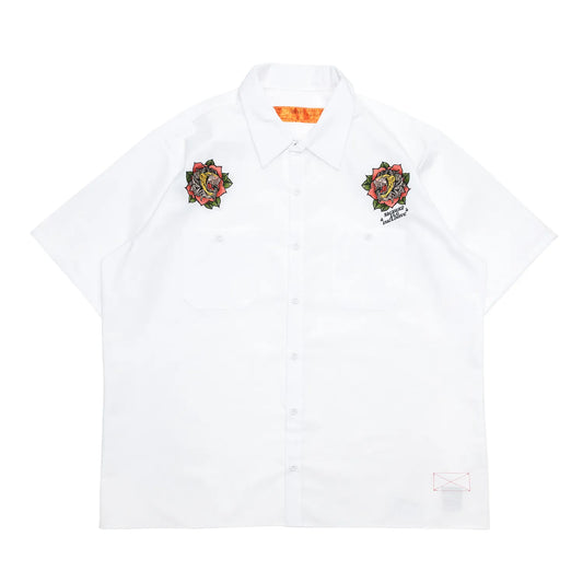 BACANCES / BLC WORK S/S SHIRTS（BARALION）- WHITE