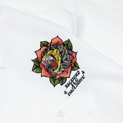 BACANCES / BLC WORK S/S SHIRTS（BARALION）- WHITE