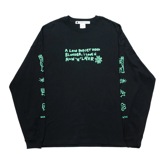 BACANCES / BC BC L/S TEE (NOW"N"LATER) - BLACK