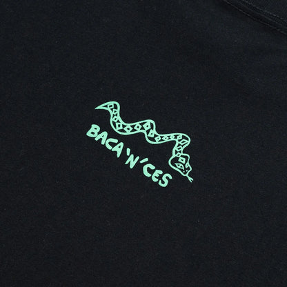 BACANCES / BC BC L/S TEE (NOW"N"LATER）- BLACK