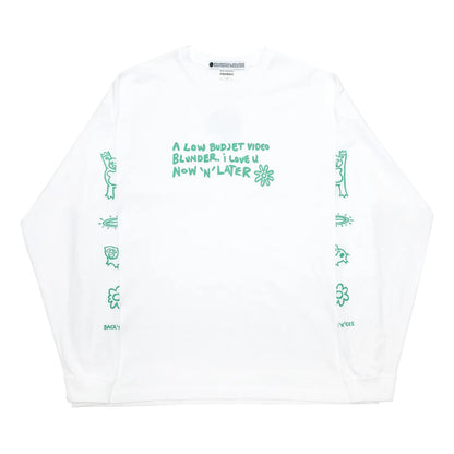 BACANCES / BC BC L/S TEE (NOW"N"LATER）- WHITE