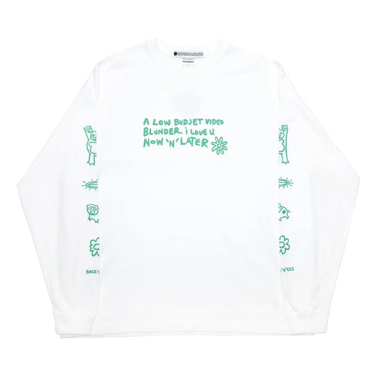 BACANCES / BC BC L/S TEE (NOW"N"LATER) - WHITE