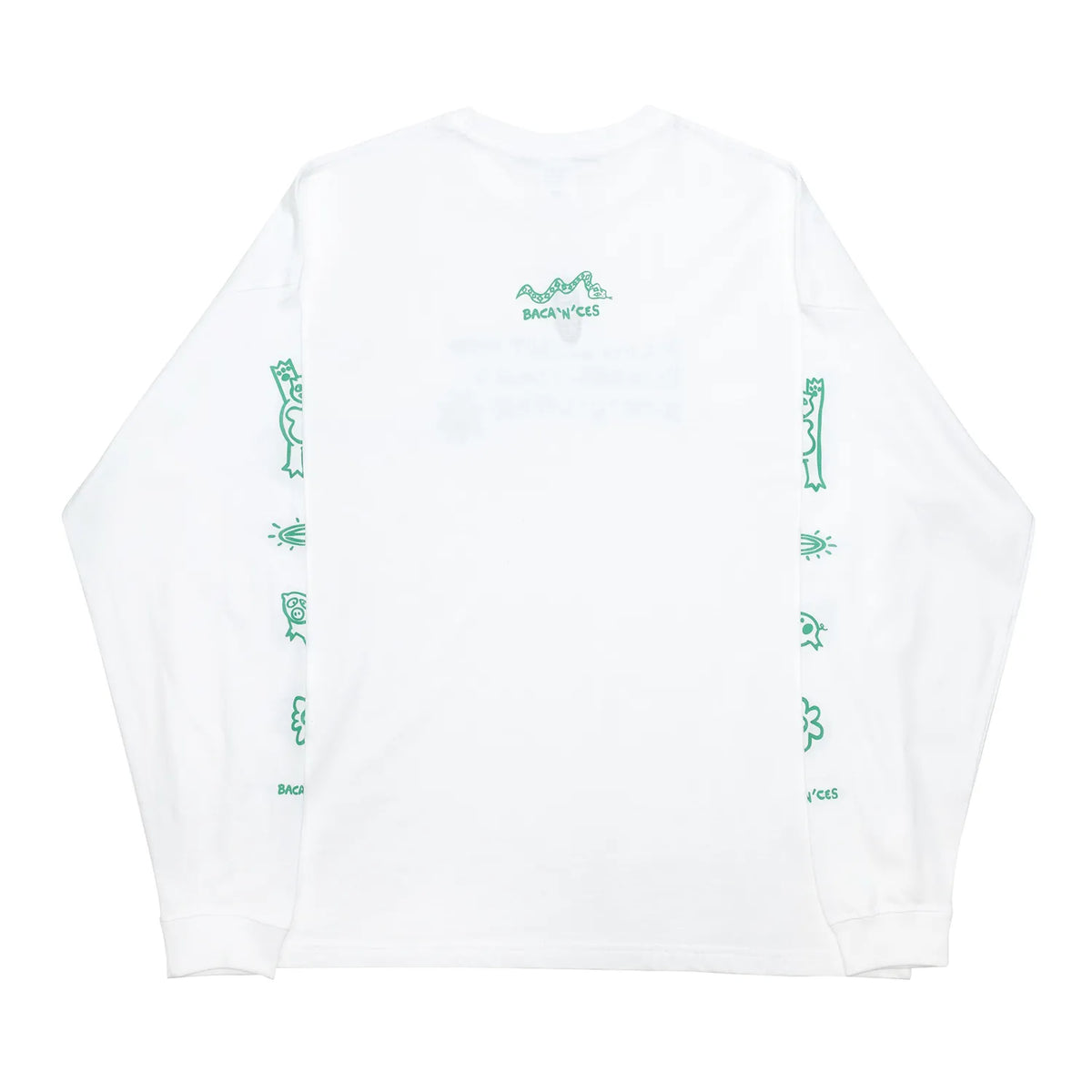 BACANCES / BC BC L/S TEE (NOW"N"LATER）- WHITE