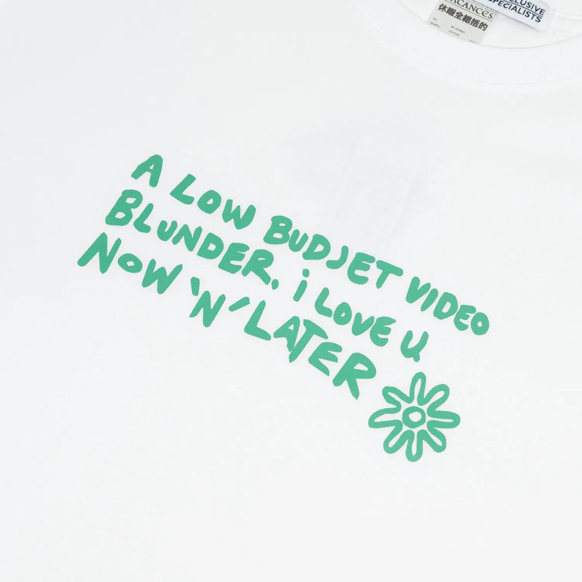 BACANCES / BC BC L/S TEE (NOW"N"LATER）- WHITE