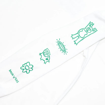BACANCES / BC BC L/S TEE (NOW"N"LATER）- WHITE