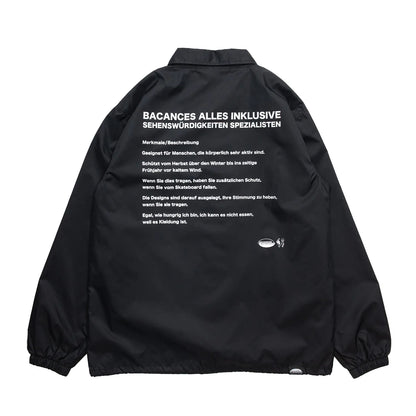 BACANCES ALL INCLUSIVE / GERMANY BC COACH JACKET - BLACK