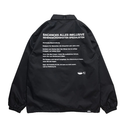 BACANCES ALL INCLUSIVE / GERMANY BC COACH JACKET - BLACK