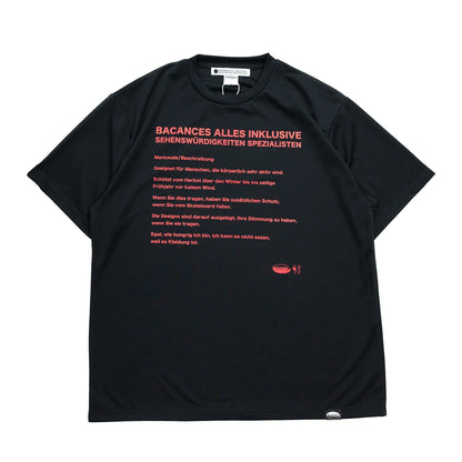 BACANCES ALL INCLUSIVE / GERMANY BC DRY S/S TEE - BLACK