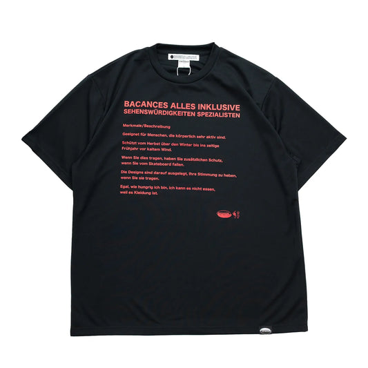 BACANCES ALL INCLUSIVE / GERMANY BC DRY S/S TEE - BLACK