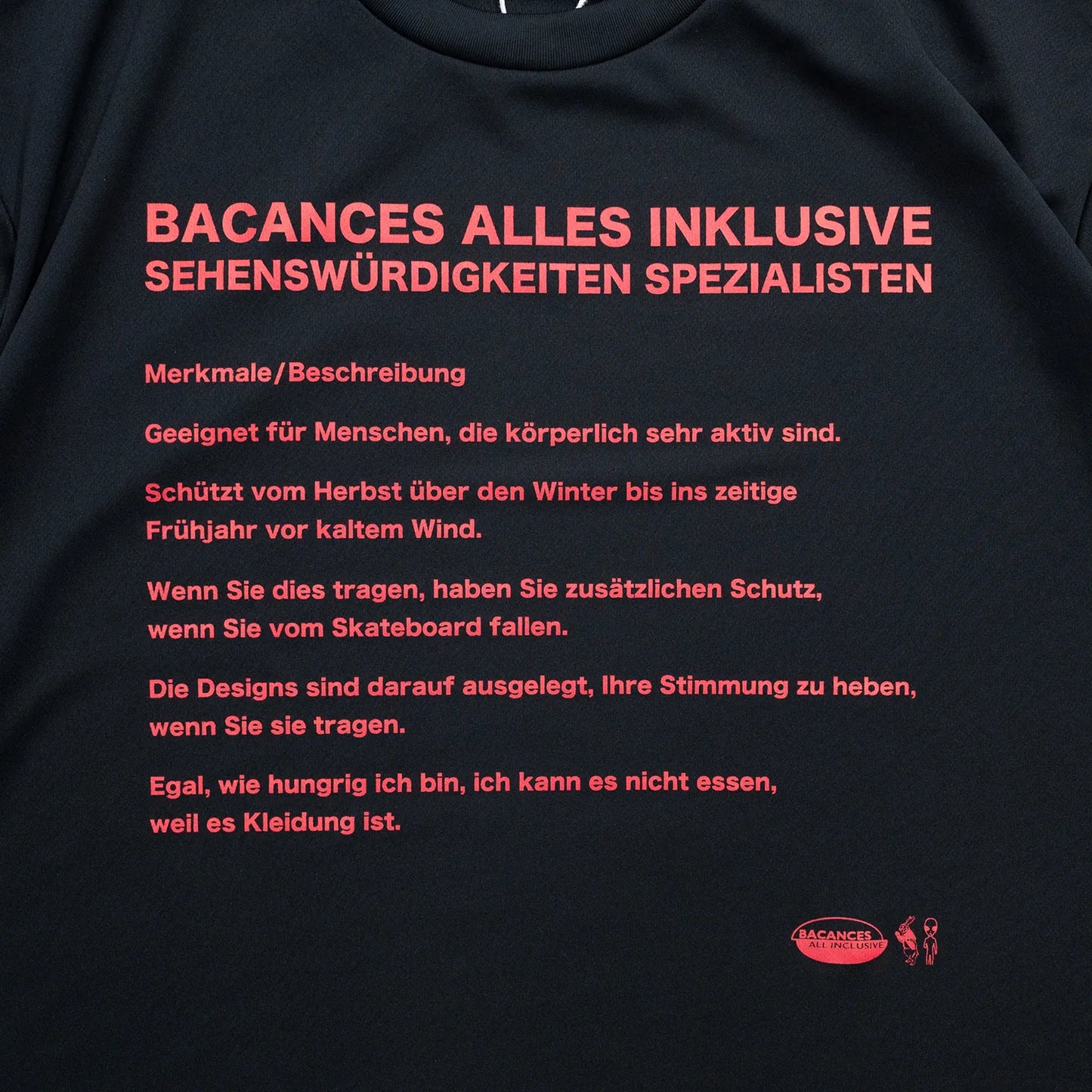 BACANCES ALL INCLUSIVE / GERMANY BC DRY S/S TEE - BLACK