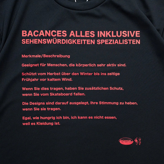 BACANCES ALL INCLUSIVE / GERMANY BC DRY S/S TEE - BLACK