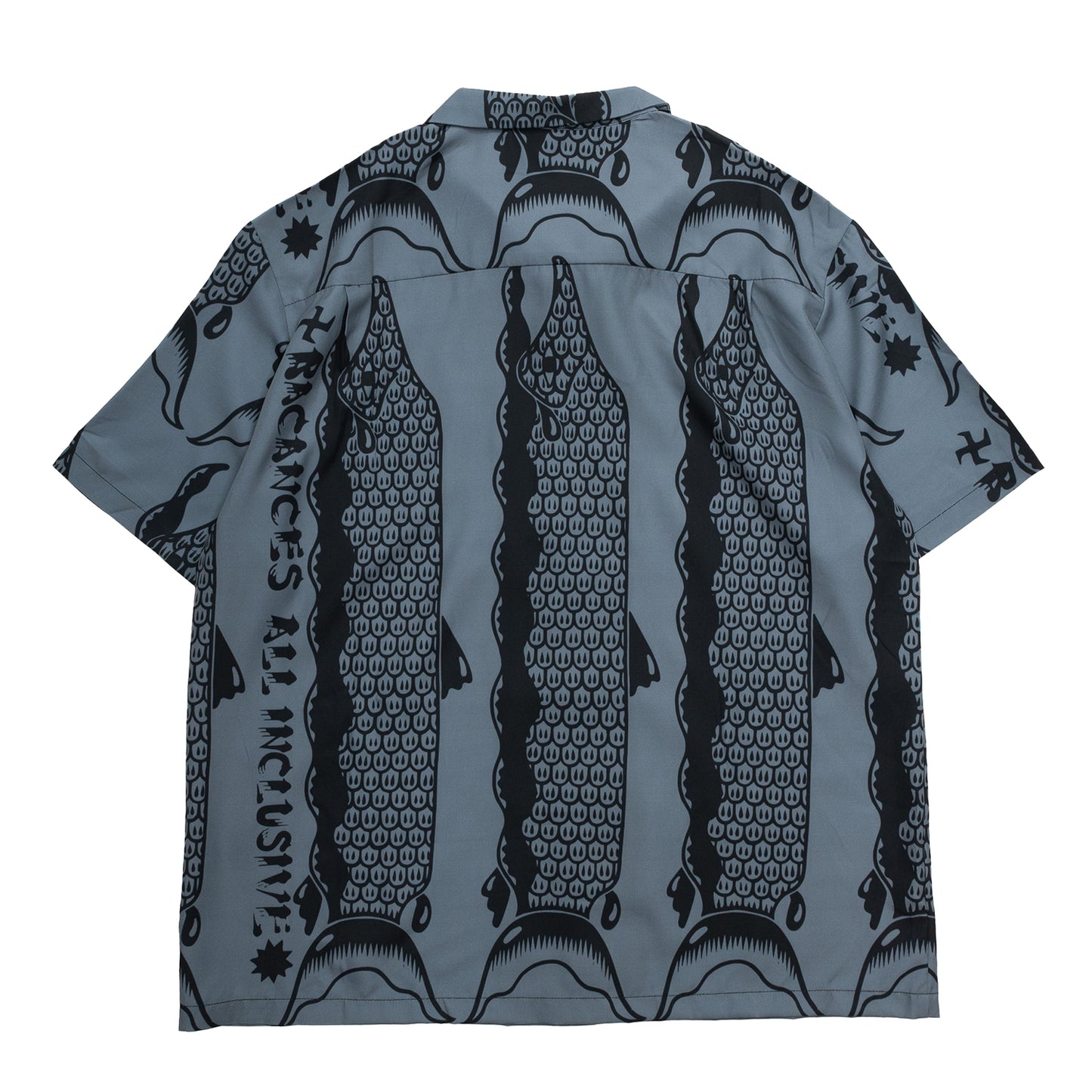 BACANCES / BC SKEM HAWAIAN S/S SHIRTS（SAKE）- BLACK