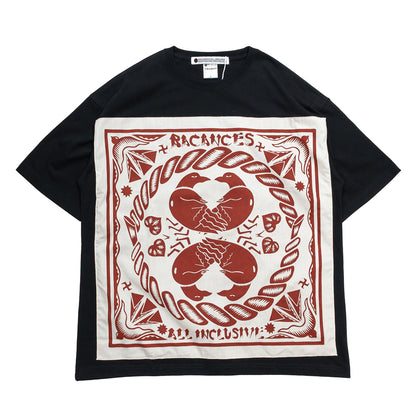 BACANCES / BC SKEM BANDANA S/S T-SHIRTS（YATAGARASU） - BLACK