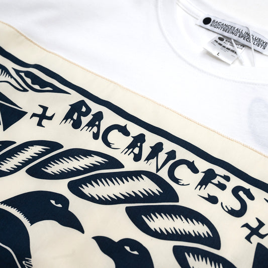 BACANCES / BC SKEM BANDANA S/S T-SHIRTS（YATAGARASU） - WHITE