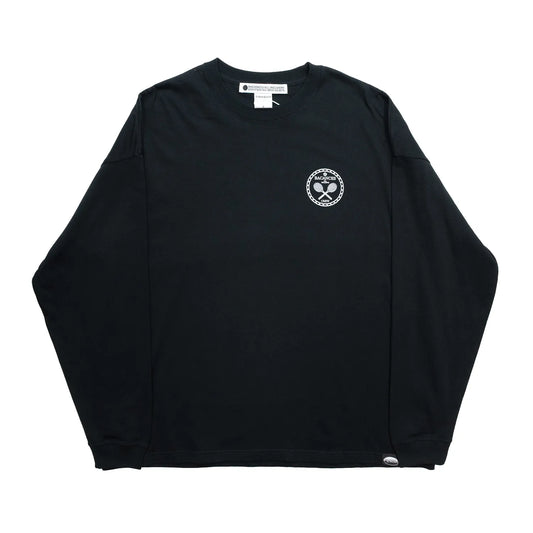 BACANCES ALL INCLUSIVE / TENNIS CREW BC L/S TEE - BLACK