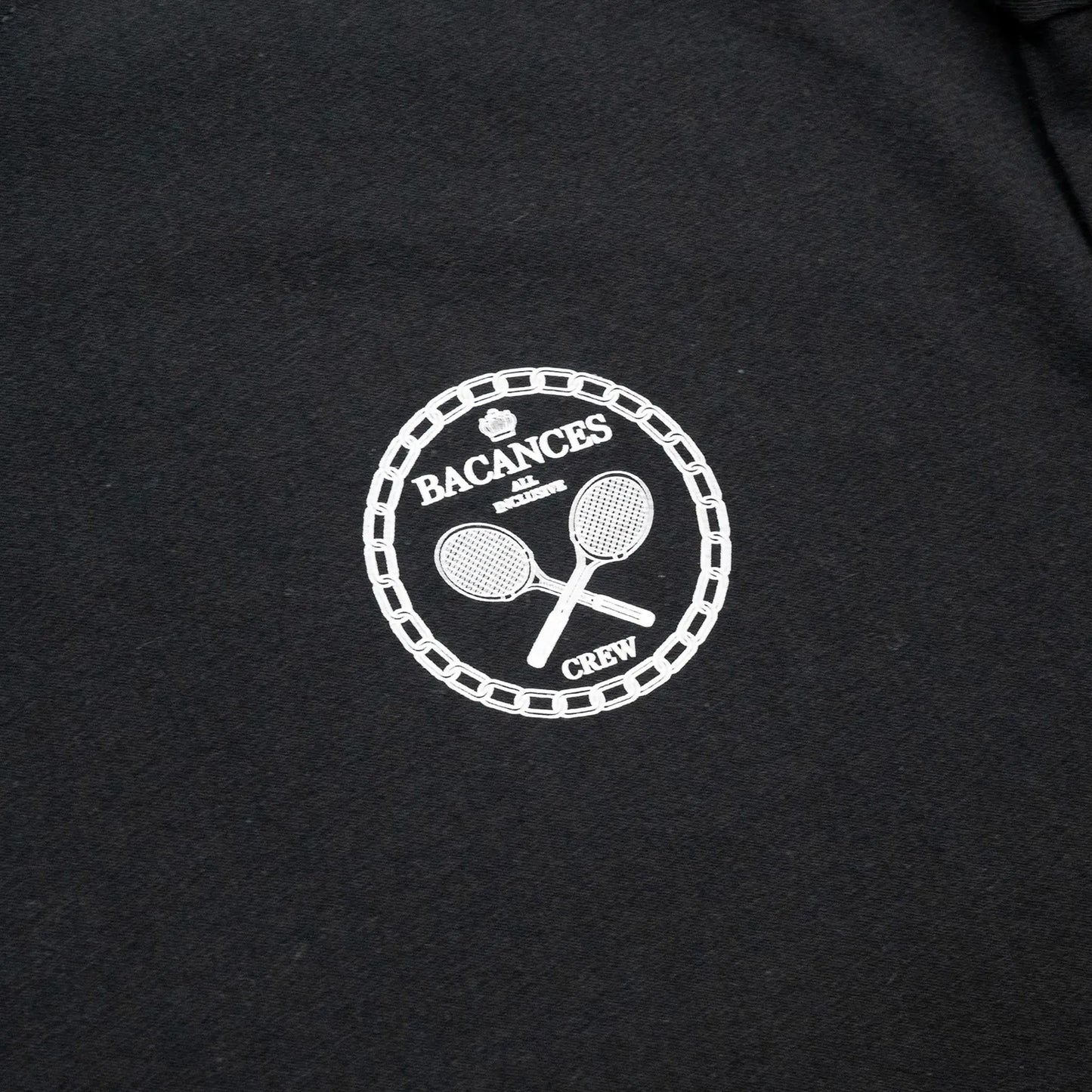 BACANCES ALL INCLUSIVE / TENNIS CREW BC L/S TEE - BLACK