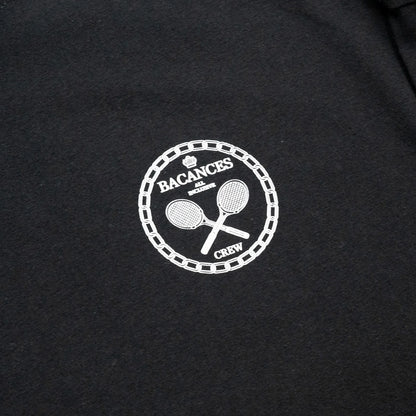 BACANCES ALL INCLUSIVE / TENNIS CREW BC L/S TEE - BLACK