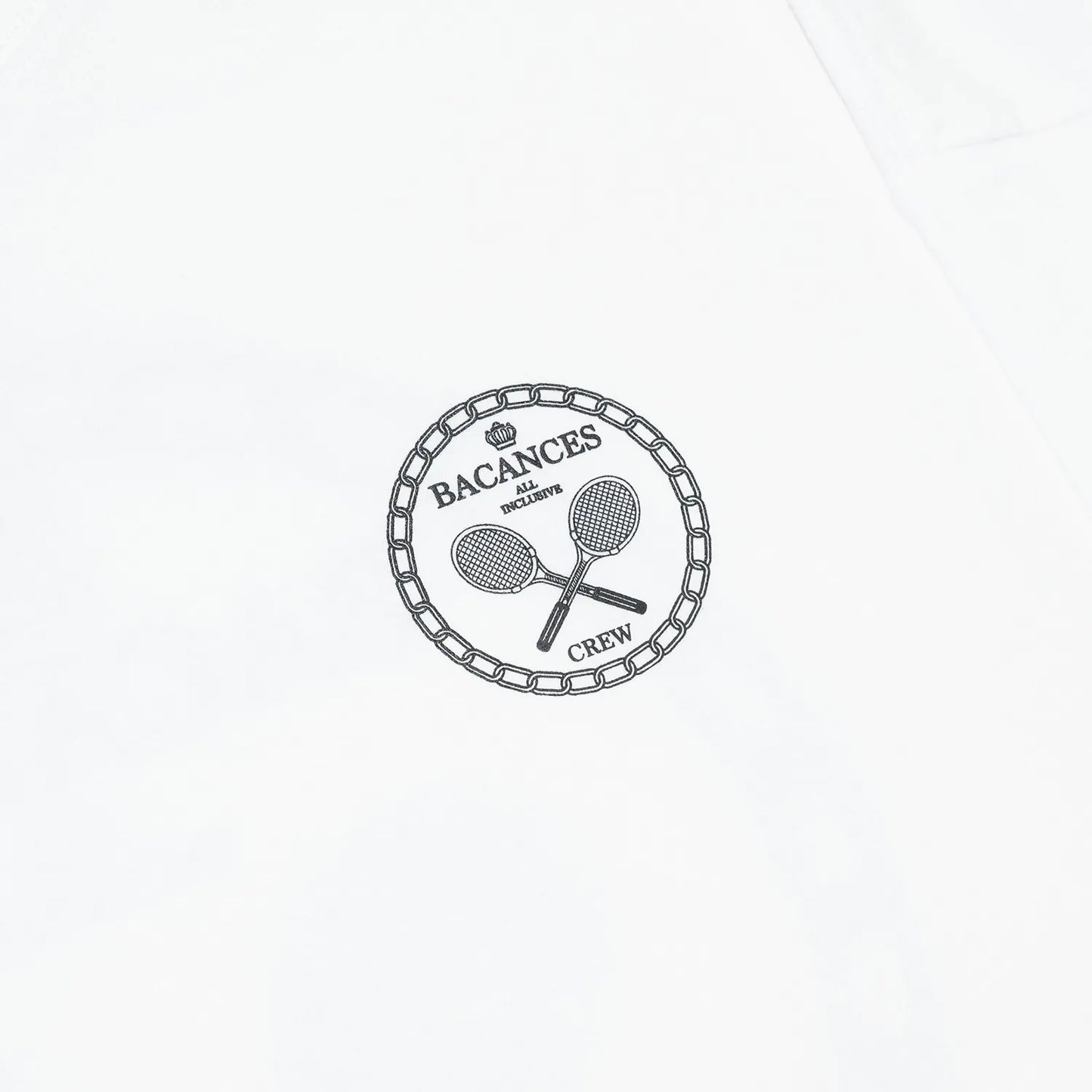 BACANCES ALL INCLUSIVE / TENNIS CREW BC L/S TEE - WHITE