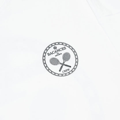 BACANCES ALL INCLUSIVE / TENNIS CREW BC L/S TEE - WHITE