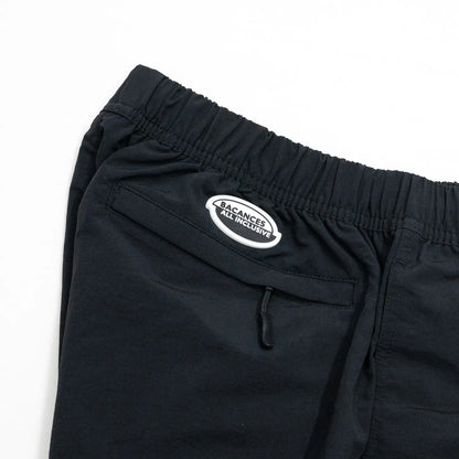 BACANCESのナイロン製の水陸両用ショーツ「BC NYLON SHORTS HARDCORE UFO'S LOGO」のBLACKカラーのバックポケットの写真