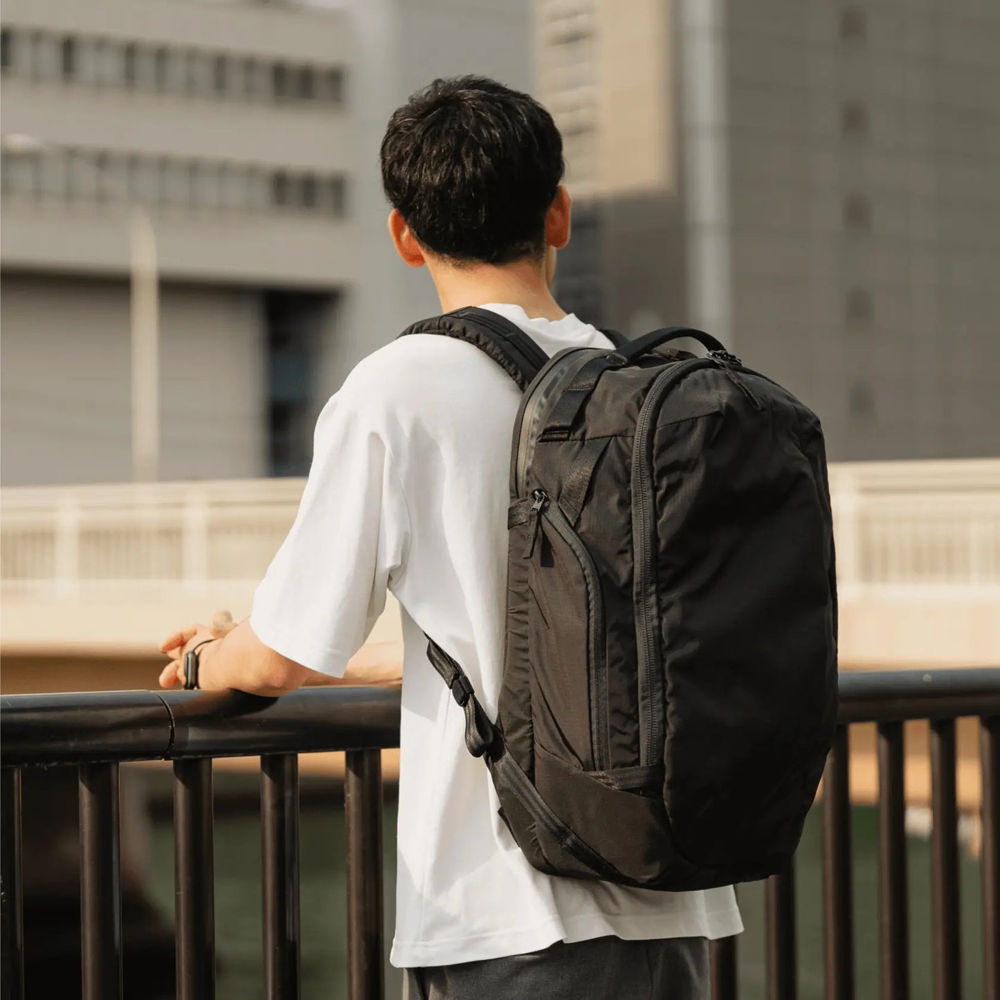 ABLE CARRY | MAX BACKPACK CORDURA RIPSTOP / BLACK | 着用画像