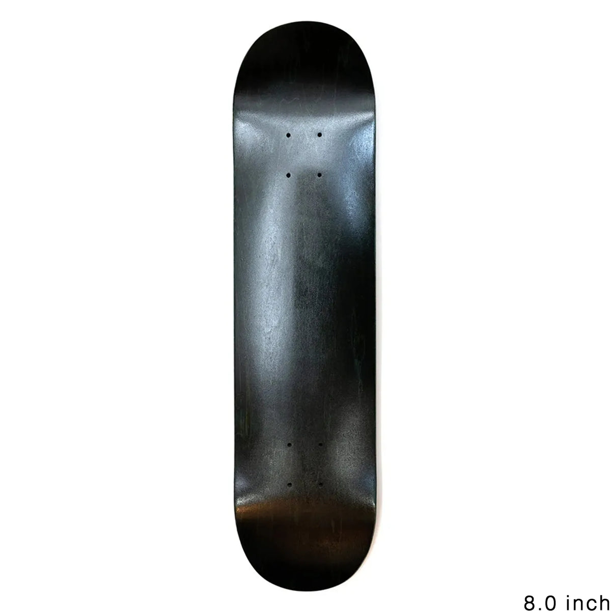 BLANK DECK / BLACK STAIN - 8.0