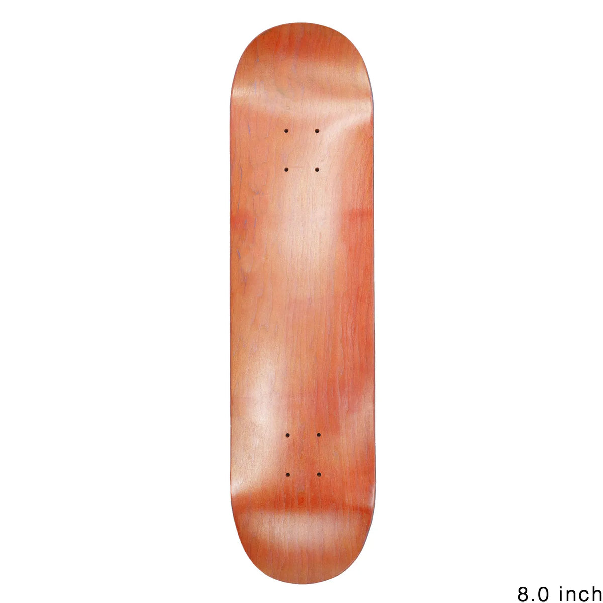 BLANK DECK / ORANGE STAIN - 8.0