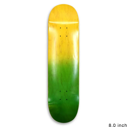 BLANK DECK / YELLOW GREEN GRADATION STAIN - 8.0