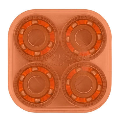 BRONSOから「ブランド史上最速」を誇るスケートボード用ベアリング「6-BALL RAW」のパッケージデザイン裏面