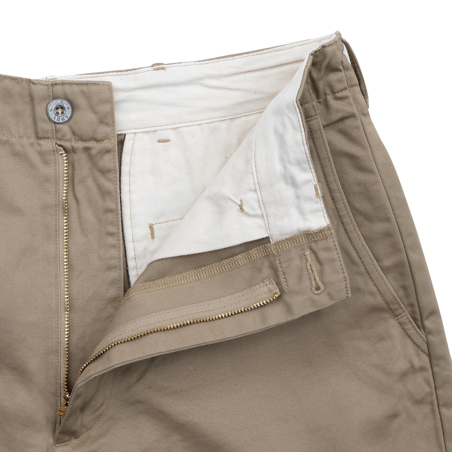 BUZZ RICKSON'S EARLY MILITARY CHINOS (MOD.) 1945 MODEL SHORTS - BEIGE