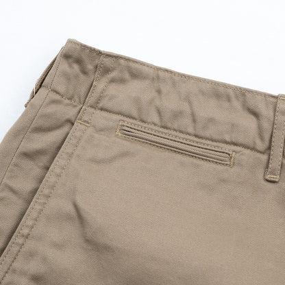 BUZZ RICKSON'S EARLY MILITARY CHINOS (MOD.) 1945 MODEL SHORTS - BEIGE
