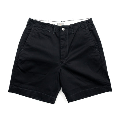 BUZZ RICKSON'S EARLY MILITARY CHINOS (MOD.) 1945 MODEL SHORTS - BLACK