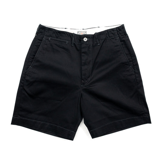 BUZZ RICKSON'S EARLY MILITARY CHINOS (MOD.) 1945 MODEL SHORTS - BLACK