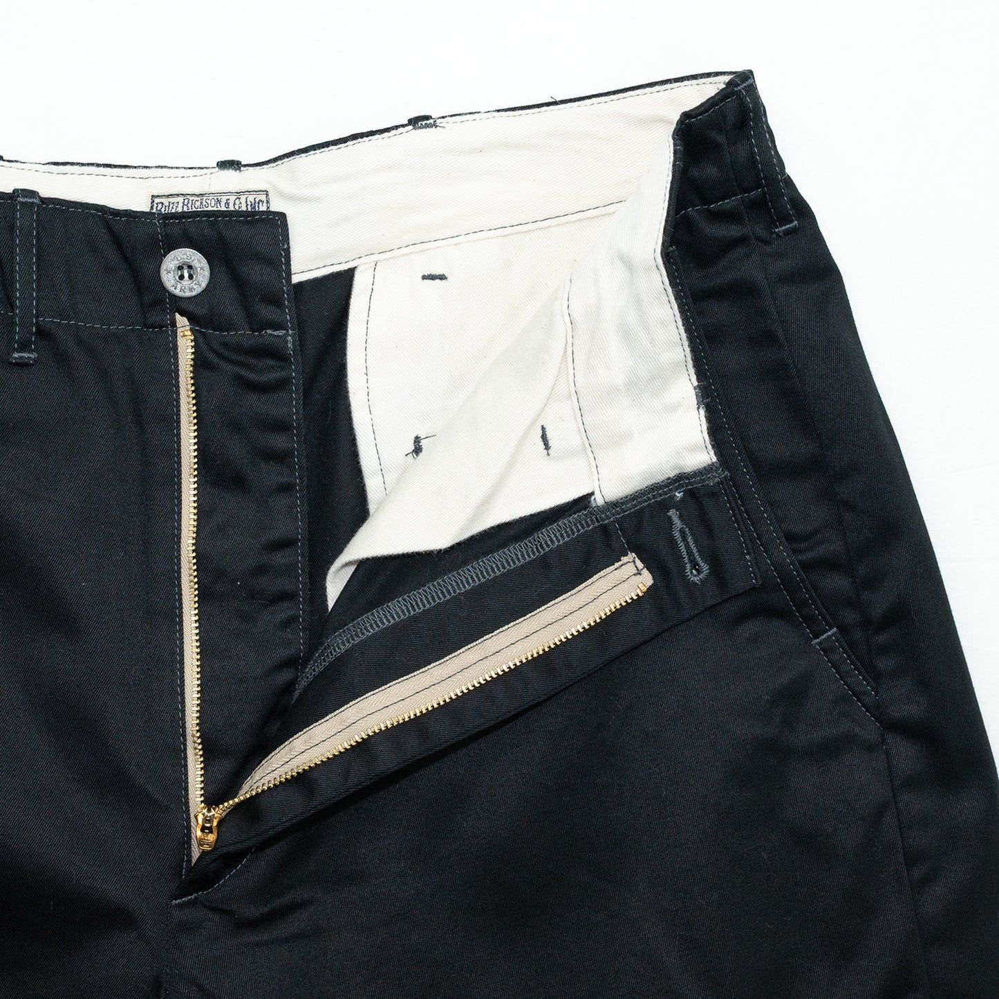 BUZZ RICKSON'S EARLY MILITARY CHINOS (MOD.) 1945 MODEL SHORTS - BLACK