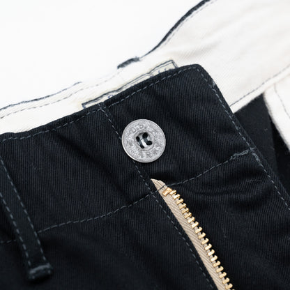 BUZZ RICKSON'S EARLY MILITARY CHINOS (MOD.) 1945 MODEL SHORTS - BLACK