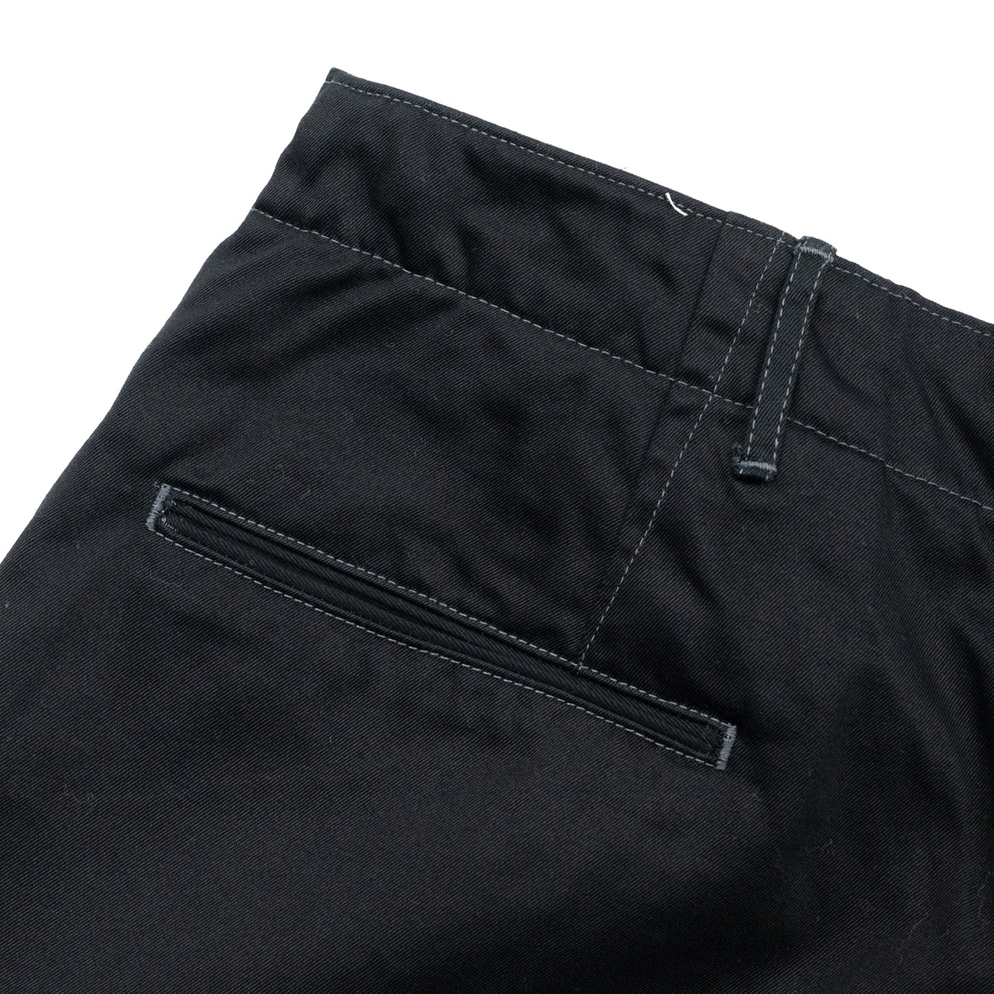 BUZZ RICKSON'S EARLY MILITARY CHINOS (MOD.) 1945 MODEL SHORTS - BLACK