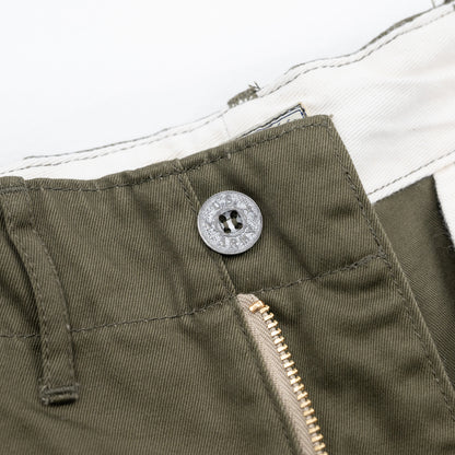 BUZZ RICKSON'S EARLY MILITARY CHINOS (MOD.) 1945 MODEL SHORTS - OLIVE